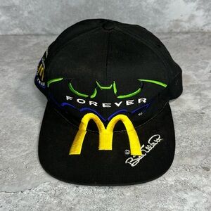 Vintage 1995 Batman Forever McDonald’s Racing Bill Elliott‎ Snapback Nascar Hat